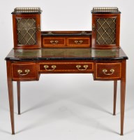 Lot 1314 - An Edwardian inlaid mahogany ladies writing...