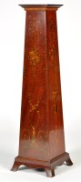 Lot 1337 - An Edwardian inlaid and painted mahogany...