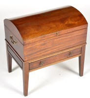Lot 1341 - A mahogany domed top chest, the top opening to...