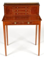 Lot 1343 - An Edwardian inlaid mahogany ladies writing...