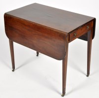 Lot 1351 - A George III mahogany Pembroke table,...