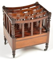 Lot 1358 - An early 19th Century mahogany canterbury,...