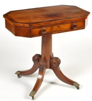 Lot 1370 - An early 19th Century octagonal top mahogany...