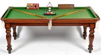 Lot 1381 - A late Victorian mahogany billiards table, by...