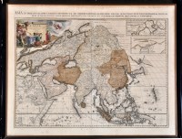 Lot 90 - Pieter Van Der Aa (Dutch 1659-1733) A map of...