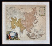 Lot 91 - August Gottlob Böhme (1719-1797) A map of Asia,...