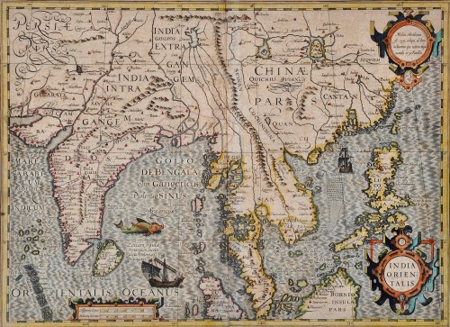 Lot 104 - Gerardus Mercator (Belgian 1512-1594) ''India...