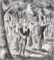 Lot 196 - Barnett Freedman (1901-1958) ''Wedding Scene'',...