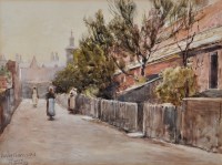 Lot 215 - Robert Jobling (1841-1923) ''The Old Barracks,...