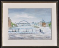 Lot 258 - Alexander Millar (b.1960-) A view of Newcastle...