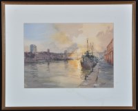 Lot 259 - Walter Holmes (b.1936- ) Newcastle Quayside at...