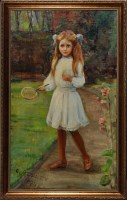 Lot 284 - Caroline Audley (b.1864) A portrait of a young...