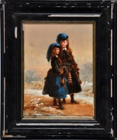 Lot 286 - O*** Hey (19th Century) A portrait of two...