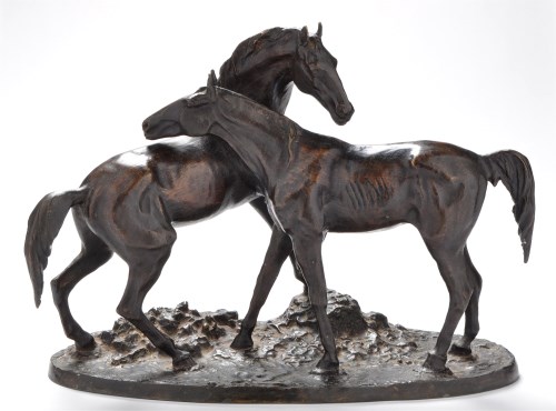 Lot 352 - After Pierre Jules Mene: a patinated bronze...