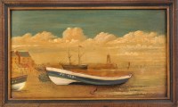 Lot 357 - An early 20th Century half coble model,...