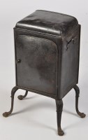 Lot 376 - *A 19th Century toleware hot plate cabinet,...