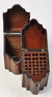 Lot 377 - *Two 19th Century knife boxes, with sloping...