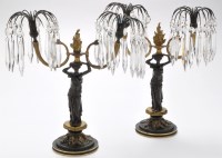 Lot 380 - *A pair of 19th Century parcel gilt and...