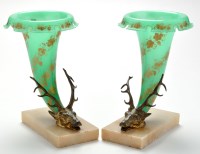 Lot 381 - *A pair of late 19th Century glass and...