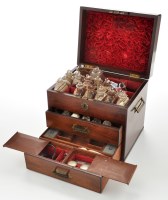 Lot 402 - A 19th Century mahogany apothecaries box, of...