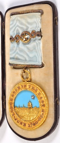 Lot 406 - A mid-19th Century Masonic medal, for the...