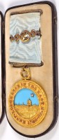 Lot 406 - A mid-19th Century Masonic medal, for the...
