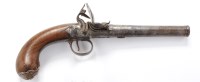 Lot 466 - A Flintlock cannon barrel pistol, by Edward...