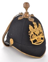 Lot 468 - An early 20th Century Royal Artillery helmet,...