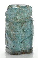 Lot 624 - Aquamarine 'beast' seal, the base with...