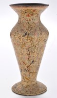 Lot 665 - Papier mache vase, probably Kashmiri, of...