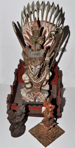 Lot 675 - Three Hindu-Buddhist deity sculptures,...