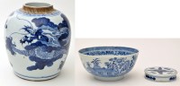 Lot 683 - Chinese blue and white jar and cover, the...