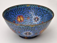 Lot 751 - Chinese cloisonne bowl of 'heavy' gauge,...