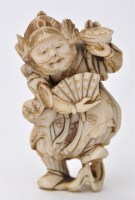 Lot 774 - Late 19th Century Meiji period, Japanese ivory...