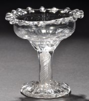 Lot 799 - A sweetmeat glass, the double ogee bowl...