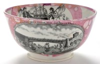 Lot 858 - A 19th Century Sunderland lustre bowl,...