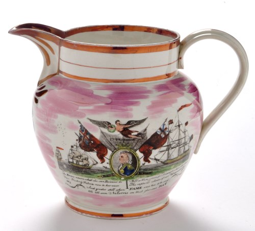 Lot 862 - A 19th Century Sunderland lustre jug, by Dixon...
