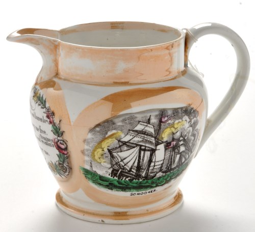 Lot 881 - A 19th Century Sunderland lustre jug, possibly...