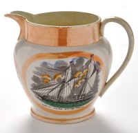 Lot 882 - A 19th Century Sunderland lustre jug, possibly...