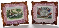 Lot 885 - Two 19th Century Sunderland lustre plaques, by...