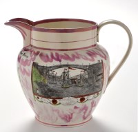 Lot 887 - A 19th Century Sunderland lustre jug, by Dixon,...