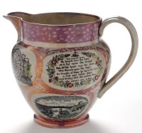 Lot 893 - A 19th Century Sunderland lustre jug,...