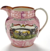 Lot 897 - A 19th Century Sunderland lustre jug, by Moore...