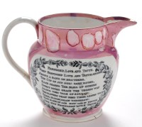 Lot 903 - A 19th Century Sunderland lustre jug,...
