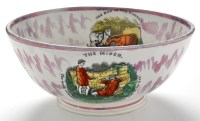 Lot 906 - A 19th Century Sunderland lustre bowl, by S....