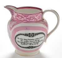 Lot 912 - A 19th Century North East lustre jug,...