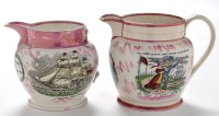 Lot 917 - A 19th Century Sunderland lustre jug,...