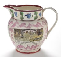 Lot 925 - A 19th Century Sunderland lustre jug, probably...