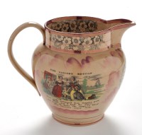 Lot 930 - A 19th Century Sunderland lustre jug, probably...