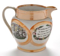 Lot 933 - A 19th Century Sunderland lustre jug, probably...